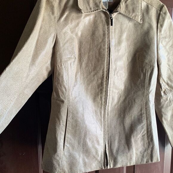 vintage Jacqueline Ferrar Pleather Jacket - Picture 2 of 12